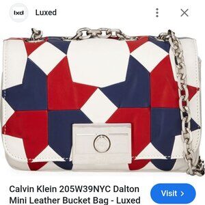 Calvin Klein 205 W39 NYC Lemoyne Star Patchwork Quilted Leather Bag